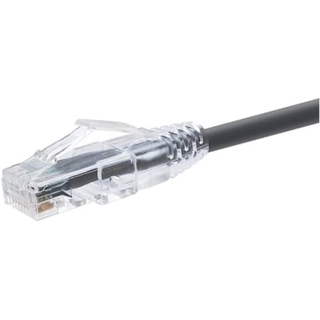 Unirise 2 Foot Cat6 Snagless Clearfit Patch Cable Black - High